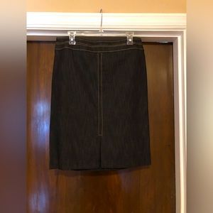 Chopin Gray Denim Skirt - size L - 34w x 23L